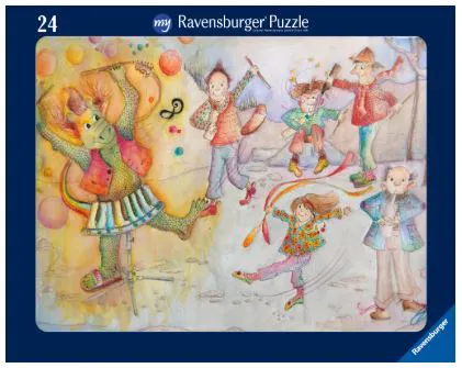 Doremi am Flaschenxylophon - 24 Teile Rahmenpuzzle