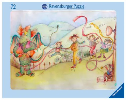 Doremi mit der Schlauchtrompete - 72 Teile Rahmenpuzzle