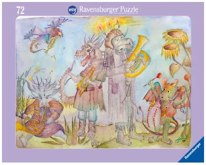 Doremi trifft die Musikdrachenband - 72 Teile Rahmenpuzzle